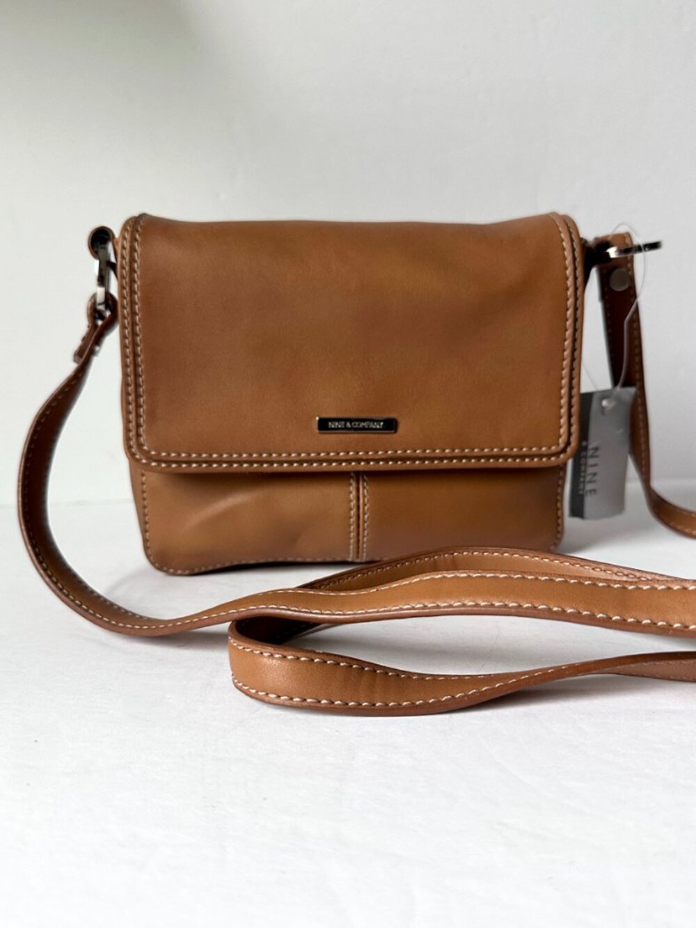 Nine & Company Honey Brown Cleo Mini Crossbody Bag NWT